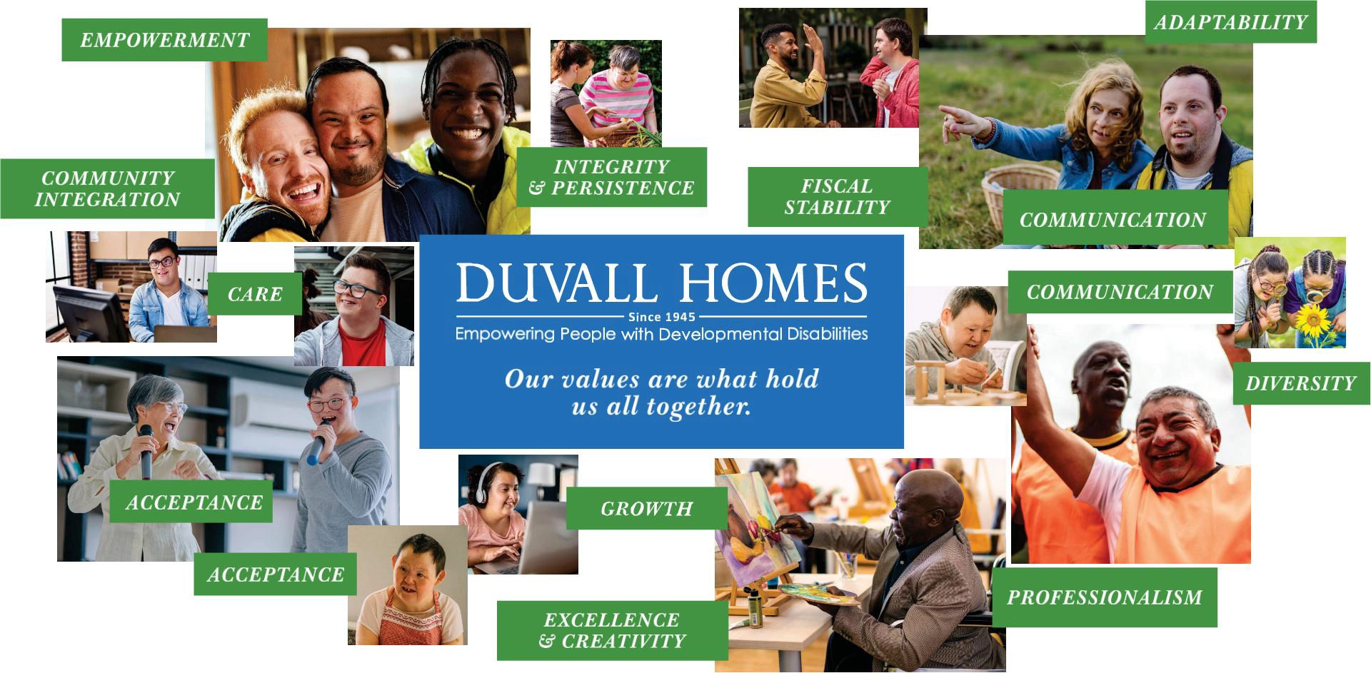 Duvall Homes, empowering people with developmental disabilities since 1945